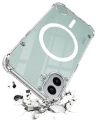 For Nothing CMF Phone 1 Back Cover Shockproof Crystal-Clear (Magsafe Wireless Support | Drop & Camera Protection | Hard Polycarbonate)