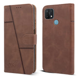For Oppo A35 Flip Cover Case ( Stitched Leather with Magnetic Closure)
