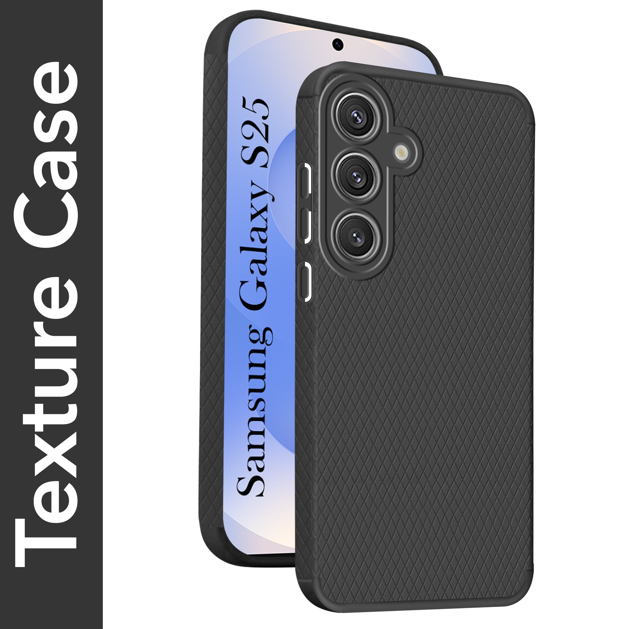 For Samsung Galaxy S25 Back Cover Case (Liquid Silicone | Side Grip | Camera Protection)