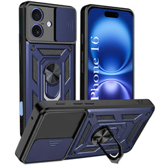 For Apple iPhone 16 Back Cover Case (Hybrid Dual Armor Polycarbonate)