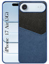 For Apple iPhone 17 Air Back Cover Case (Dual PU Leather Stitch | Professional Minimalist | Soft and Flexible)