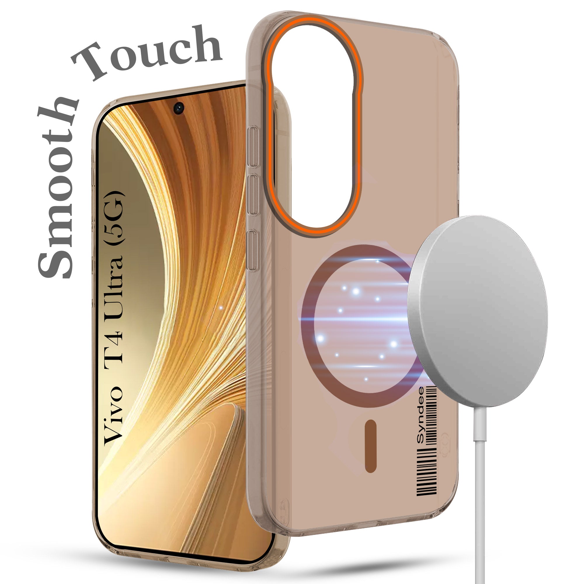 For Vivo T4 Ultra Back Cover Case (Soft Touch | Camera Bump Protection | MagSafe Compatible | Matte Finish)
