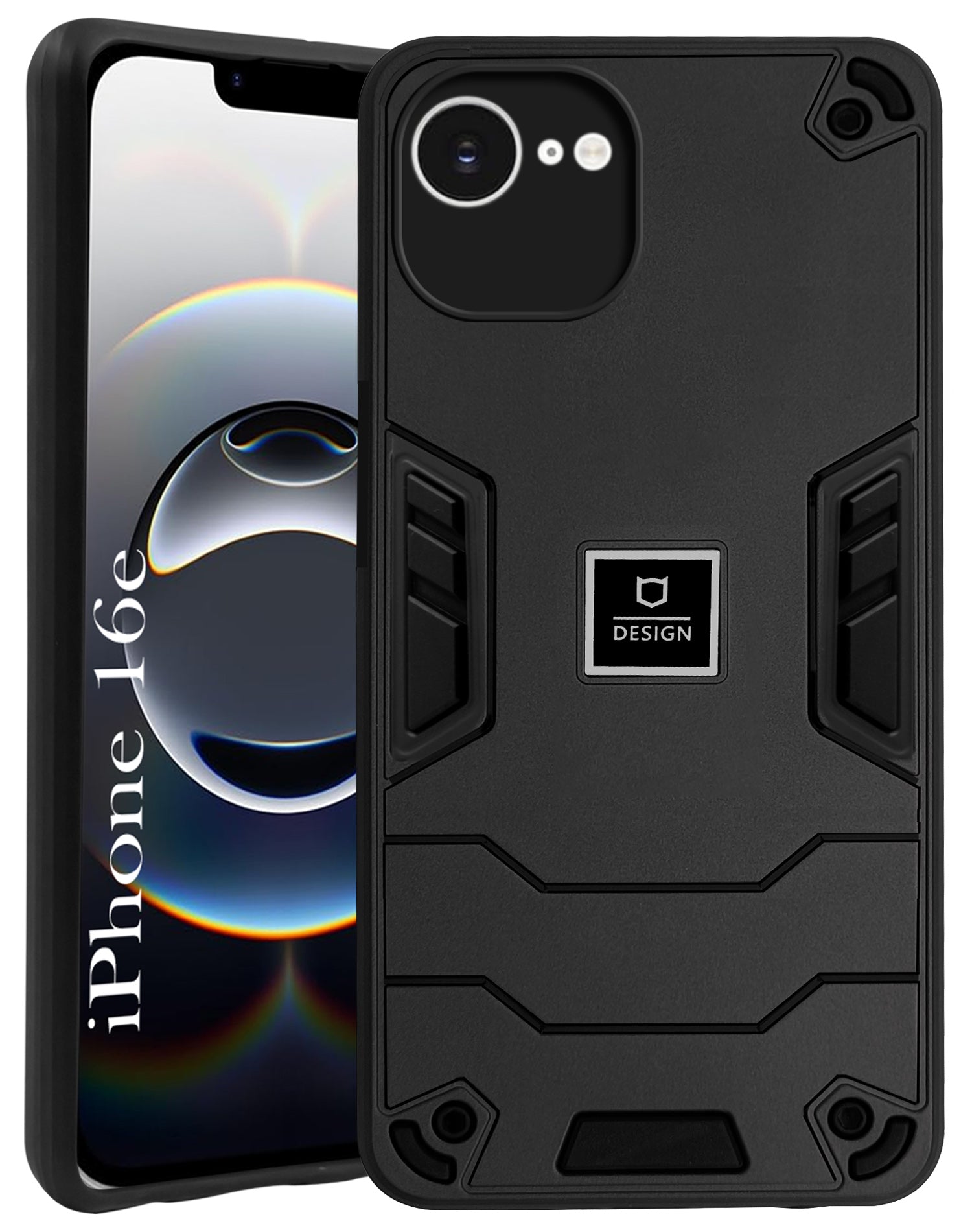 For iPhone 16e Back Cover Case (Hybrid Armor | Slim Dual Layer | Shockproof Lightweight)