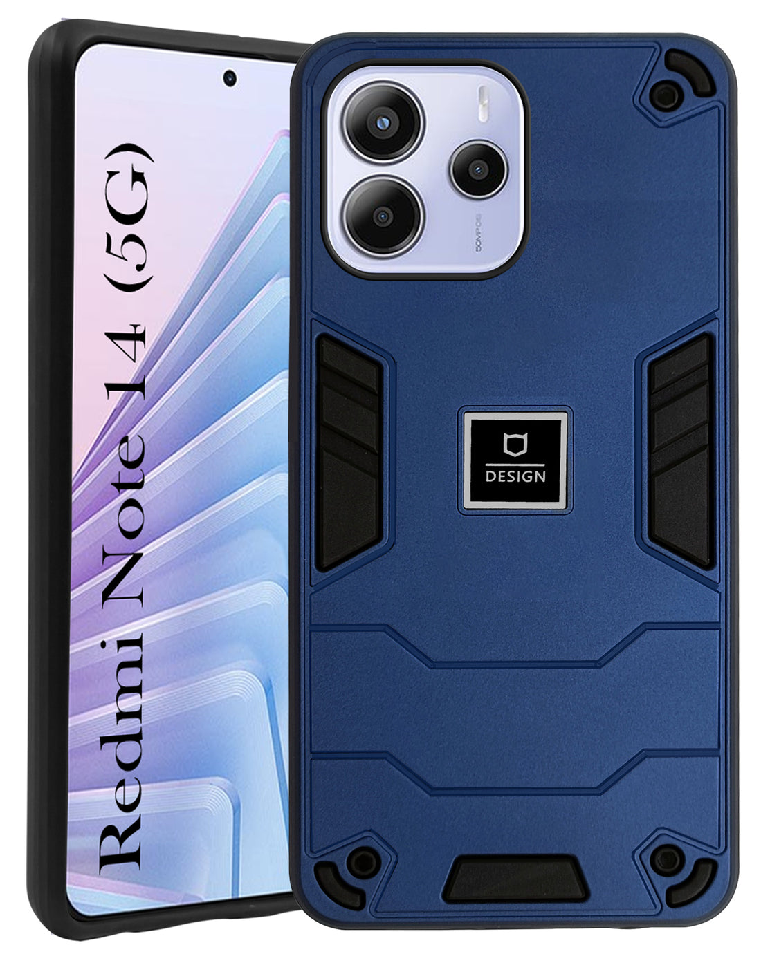 For Redmi Note 14 5G | Redmi Note 14 SE Back Cover Case (Lightweight Hybrid Shockproof Polycarbonate)