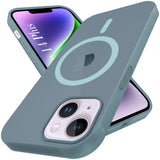 For Apple iPhone 14 Plus Back Cover Case (Frosted Matte Feel | MagSafe Compatible Wireless Charging | Polycarbonate Material)