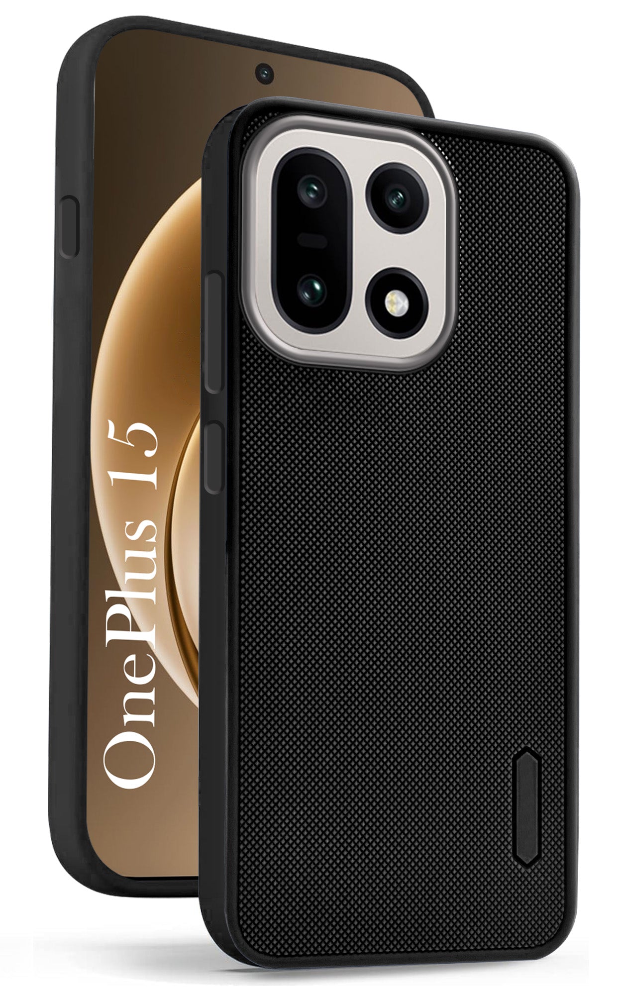 For OnePlus 15 5G Back Cover Case Rubberised (Textured Grip Design | Micro-Fiber Cloth Inside | Slim and Light Weight | Soft Touch and Feel)