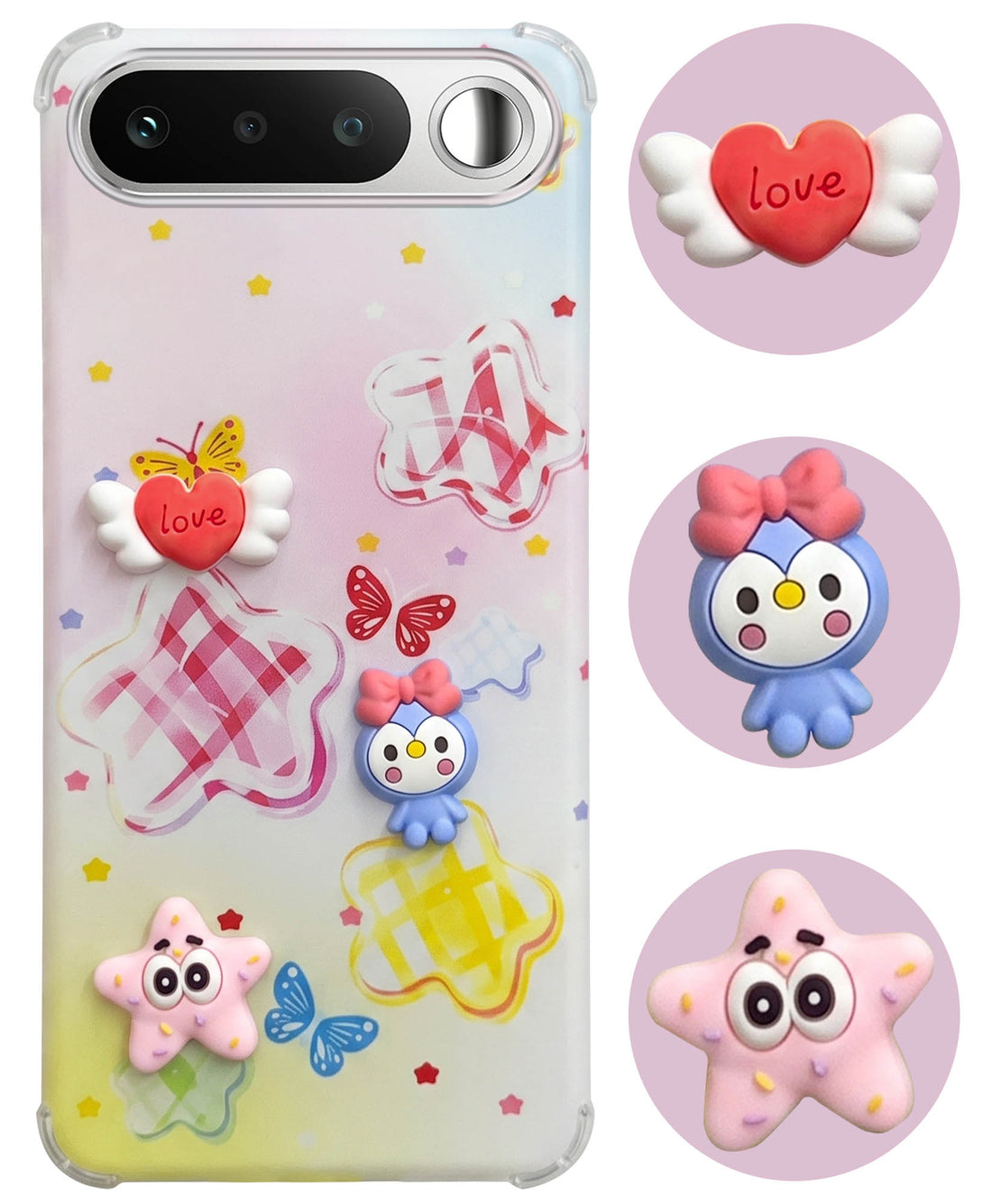 For Realme 16 Back Cover Case (3D Cute Cartoons | Hard Back Side Soft | Matte Premium Finish | HD Printing)