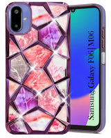 For Samsung Galaxy F06 | Samsung Galaxy M06 Back Cover Case (Dual Design Glitter Sparkle and Detachable Diamond Print Case | Soft and Flexible)