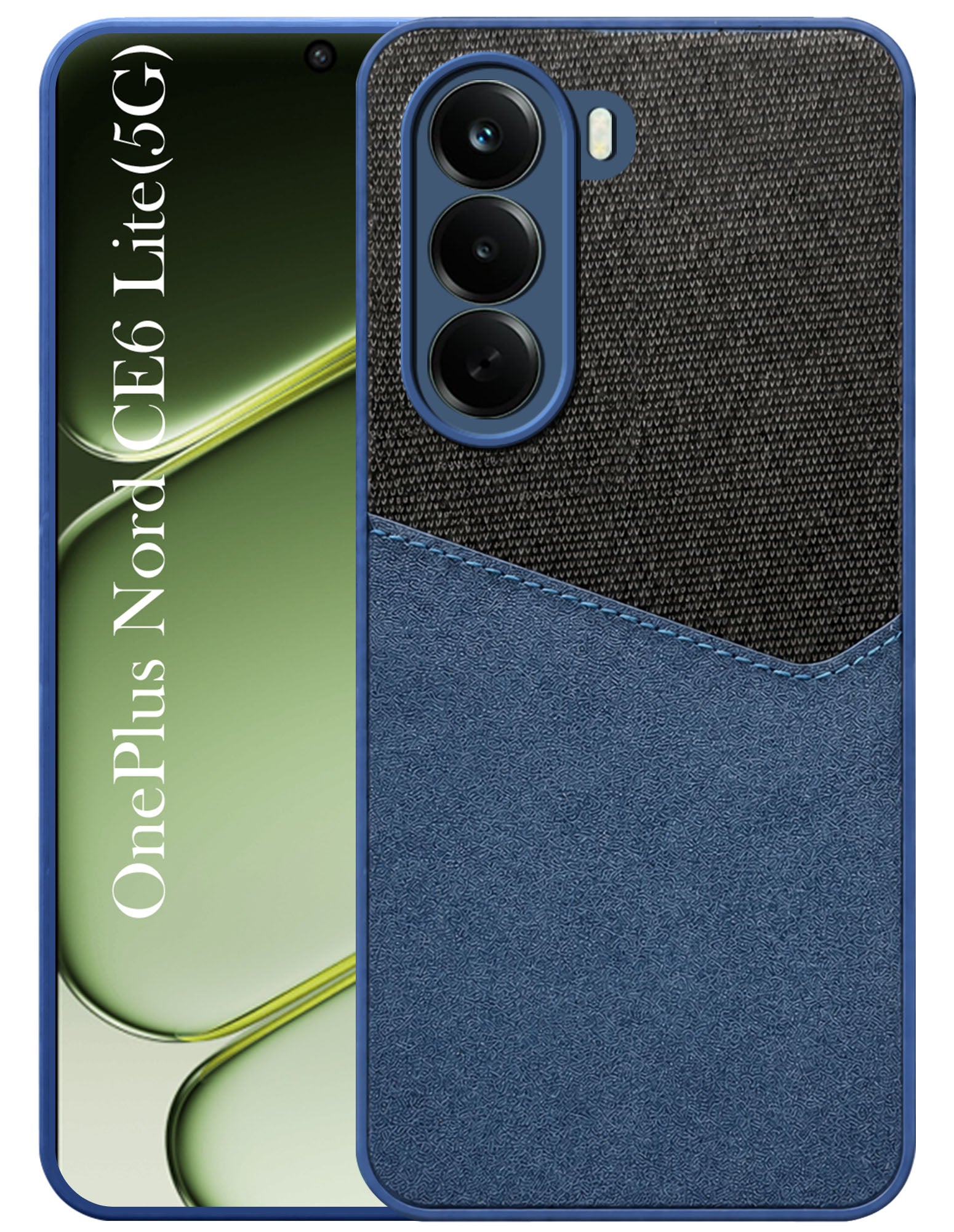For OnePlus Nord CE 6 Lite Back Cover Case (Dual PU Leather Stitch | Professional Minimalist | Soft and Flexible)