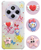 For Redmi A4 5G | Xiaomi Redmi 14C Back Cover Case (3D Cute Cartoons | Hard Back Side Soft | Matte Premium Finish | HD Printing)