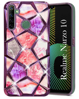 For Realme Narzo 10 Back Cover Case (Dual Design Glitter Sparkle and Detachable Diamond Print Case | Soft and Flexible)