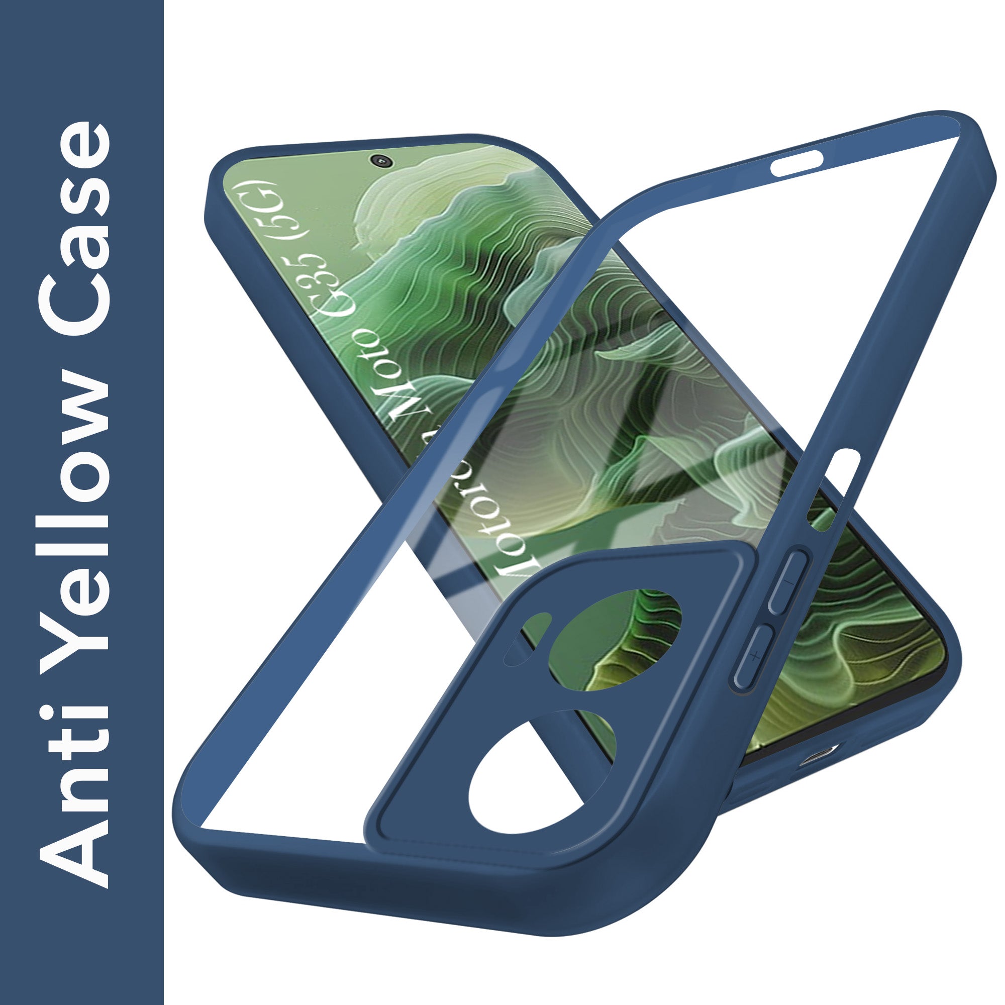 For Motorola Moto G35 5G Back Cover Case (Lifetime Anti Yellow | Anti Scratch | Crystal Clear Shockproof)