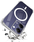 For Vivo iQOO Z11 Lite Back Cover Shockproof Crystal-Clear (Magsafe Wireless Support | Drop & Camera Protection | Hard Polycarbonate)