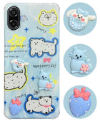 For Samsung Galaxy A07 5G | F70e 5G Back Cover Case (3D Cute Cartoons | Hard Back Side Soft | Matte Premium Finish | HD Printing)