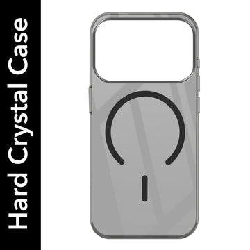 For Apple iPhone 17 Pro Back Cover Case Crystal Anti Yellow (MagSafe Wireless Charging Support |Camera Protection Bump)