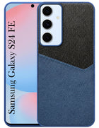 For Samsung Galaxy S24 FE Back Cover Case (Dual PU Leather Stitch | Professional Minimalist | Soft and Flexible)