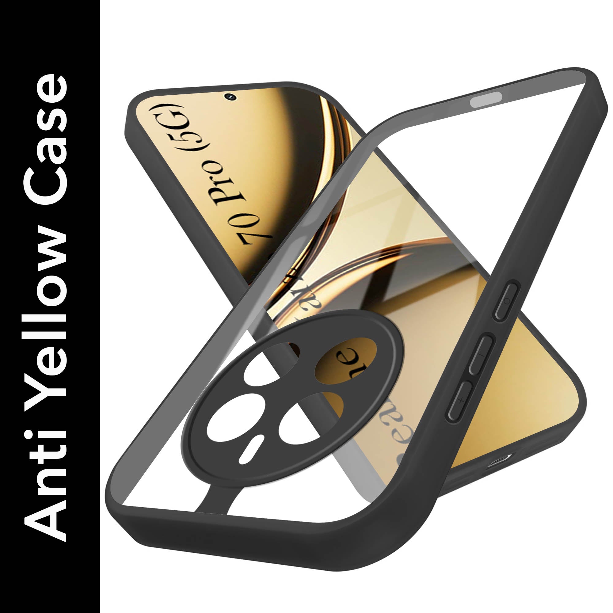 For Realme Narzo 70 Pro Back Cover Case (Lifetime Anti Yellow | Anti Scratch | Crystal Clear Shockproof)