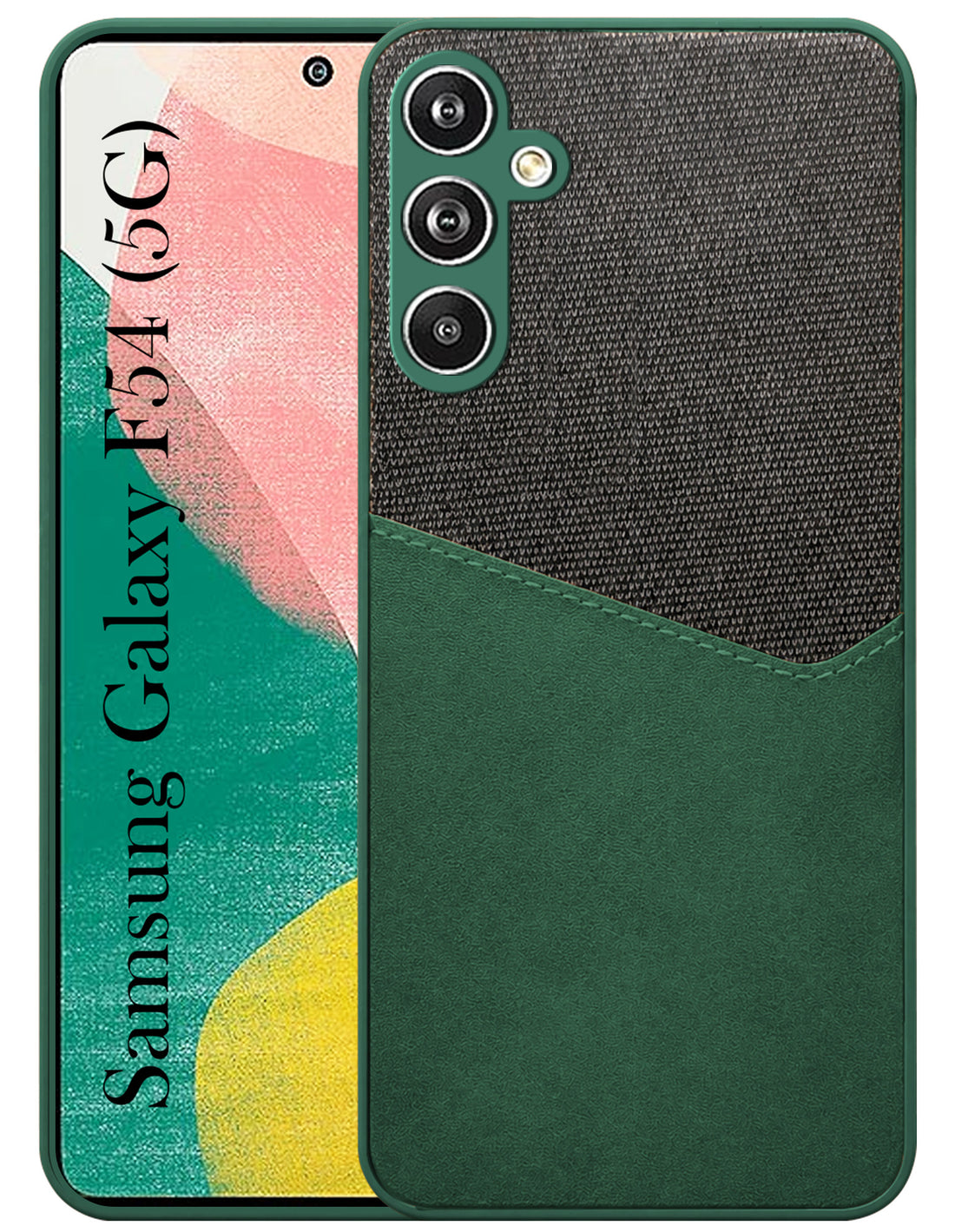 For Samsung Galaxy F34 5G Back Cover Case (Dual PU Leather Stitch | Professional Minimalist | Soft and Flexible)