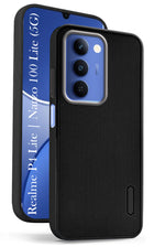 For Realme P4 Lite 5G | Narzo 100 Lite 5G Back Cover Case Rubberised (Textured Grip Design| Micro-Fiber Cloth Inside | Slim and Light Weight | Soft Touch and Feel)
