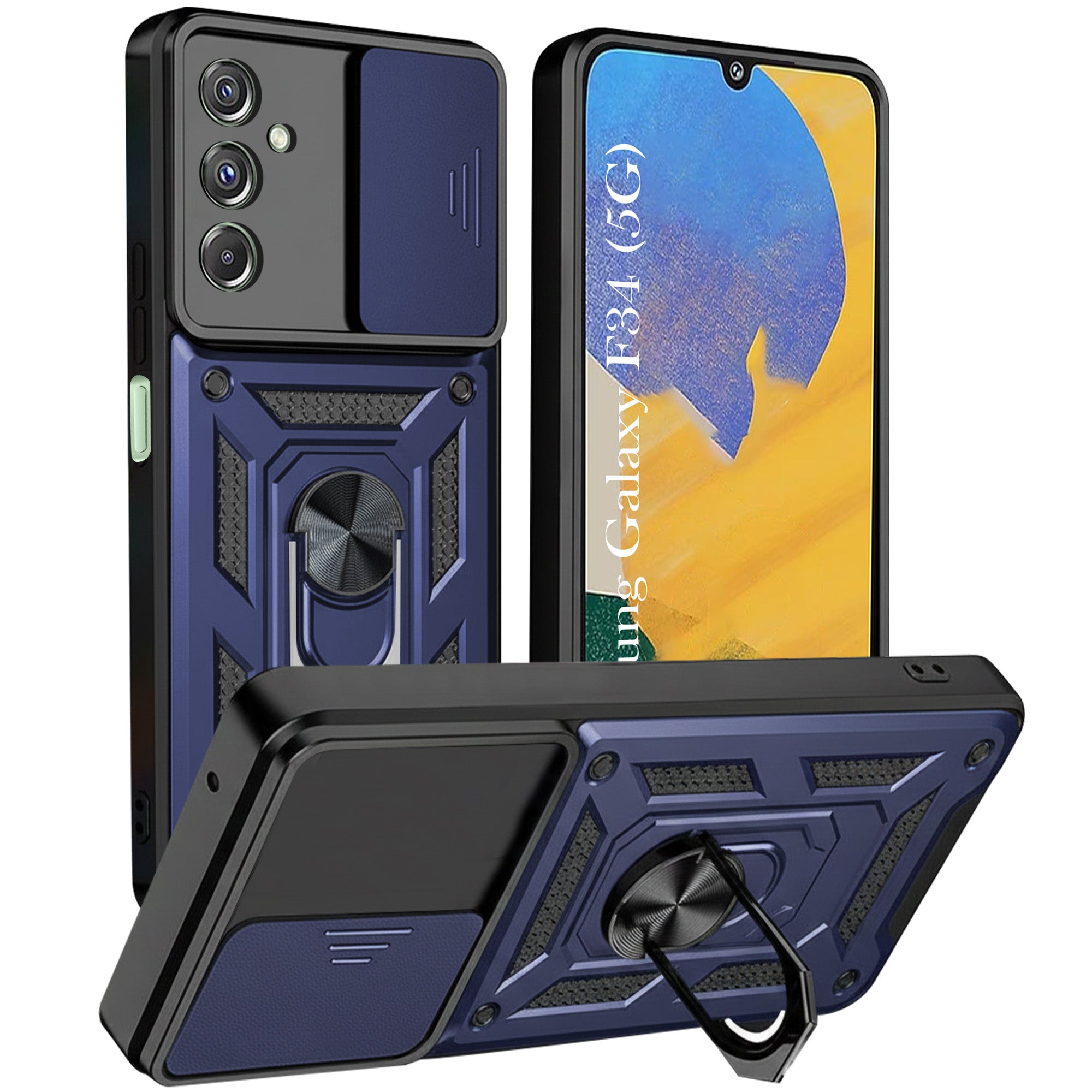 For Samsung Galaxy F34 5G Back Cover Case (Hybrid Dual Armor Polycarbonate)