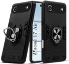 For Apple iPhone 17 Air  Back Cover Case (Shockproof Dual Layer Polycarbonate |Ring Holder Kickstand)