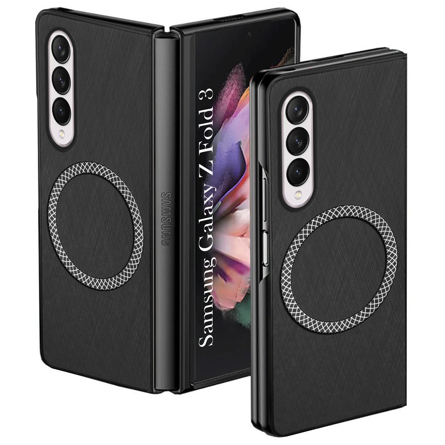 For Samsung Galaxy Z Fold 3 5G Back Cover Case ( Dual Color Matte Finish | Full Camera Protection | Sleek and Professional)