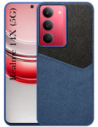For Realme 14X Back Cover Case (Dual PU Leather Stitch | Professional Minimalist | Soft and Flexible)