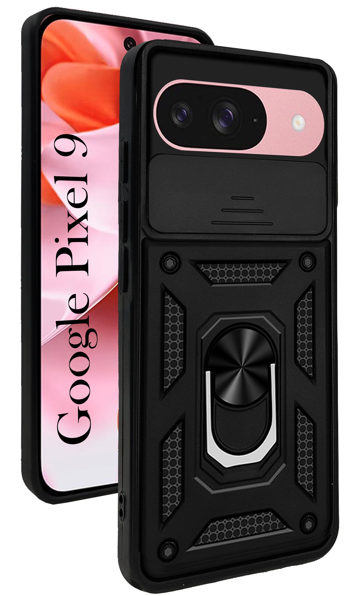 For Google Pixel 9 Back Cover Case (Hybrid Dual Armor Polycarbonate)