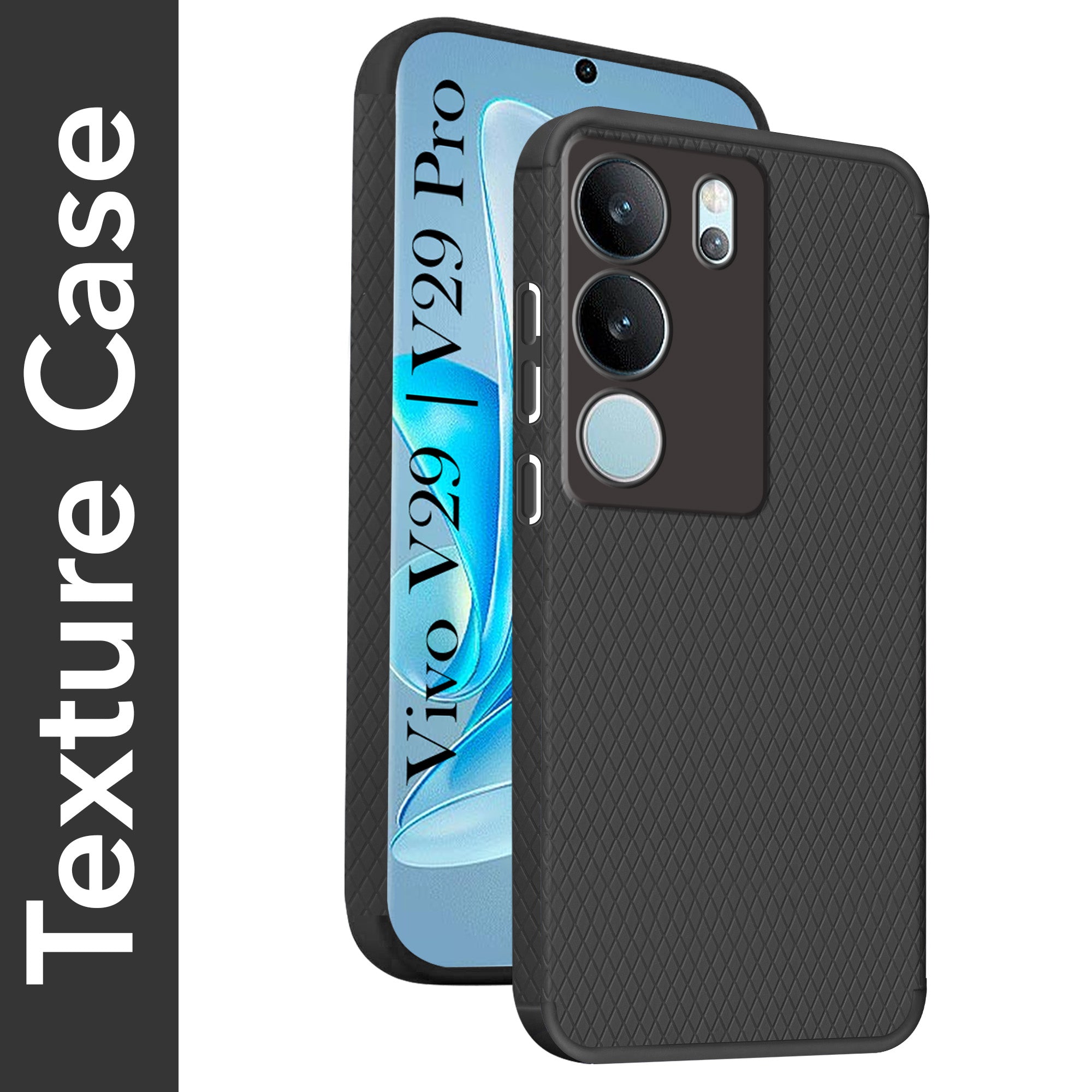 For Vivo V29 | Vivo V29 Pro 5G Back Cover Case (Liquid Silicone | Side Grip | Camera Protection)