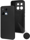For Realme 16 Pro Back Cover Case (Matte Finish Silicone with Inside Fiber cloth)