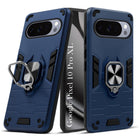 For Google Pixel 10 Pro XL Back Cover Case Hybrid Armor (Shockproof Dual Layer Polycarbonate |Ring Holder Kickstand)