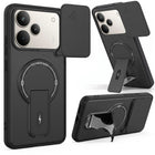 For Realme P4 Pro Back Case Cover Metallic (Hybrid Armor Kickstand | Sliding Shutter Camera Protection | MagSafe Compatible)