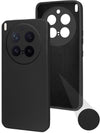 For Vivo X300 Pro Back Cover Case (Matte Finish Silicone with Inside Fiber cloth)