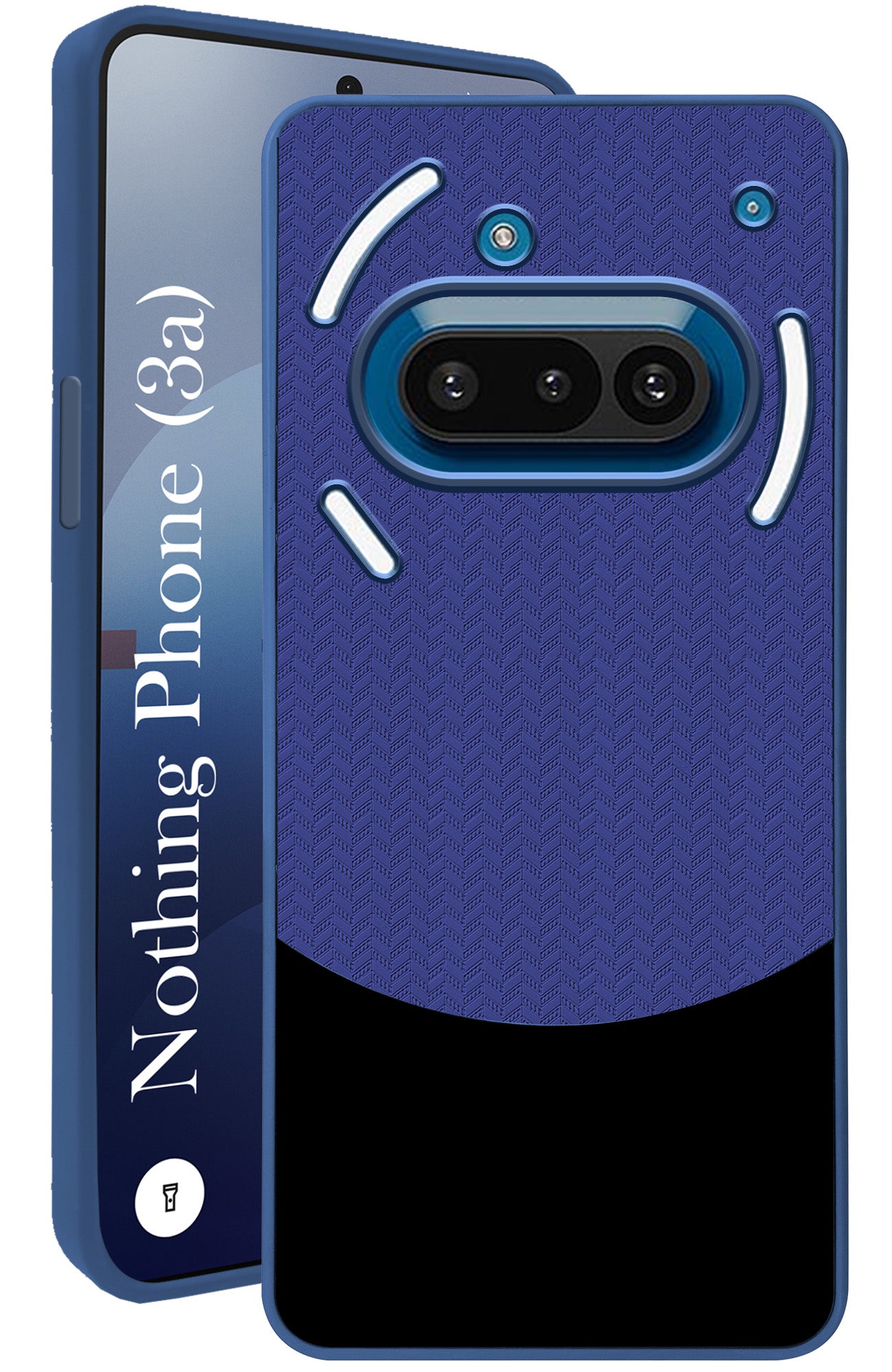 For Nothing Phone 3A Back Cover Case (Elegant PU Leather Finish | Premium Minimalist Professional | Camera Protection Bump)