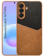 For Samsung Galaxy A57 5G Back Cover Case (Dual PU Leather Stitch | Professional Minimalist | Soft and Flexible)