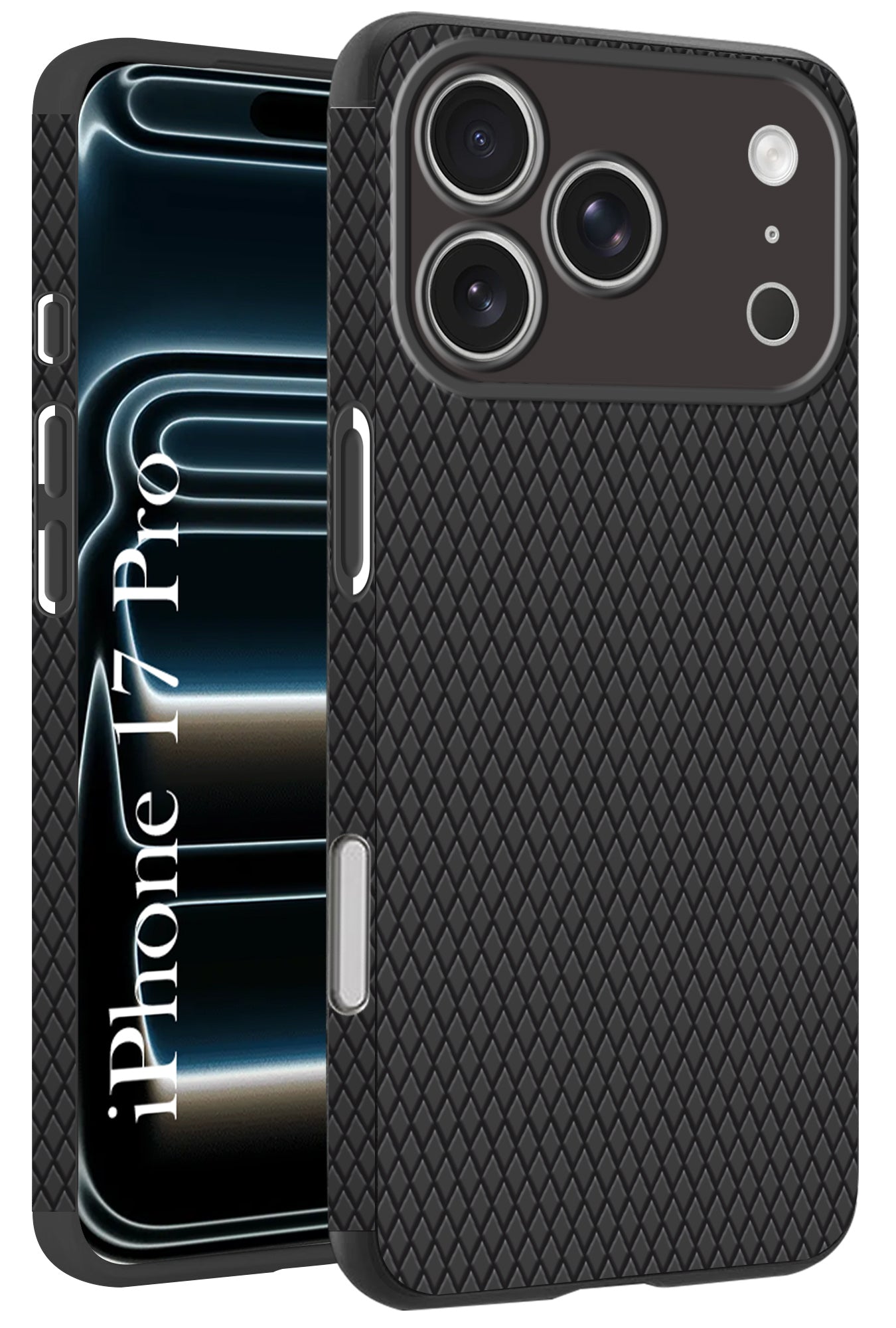 For Apple iPhone 17 Pro Back Cover Case(Camera Protection | Side Grip Texture | Soft and Flexible)