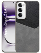 For Oppo Reno12 5G | Oppo Reno 12 5G Back Cover Case (Dual PU Leather Stitch | Professional Minimalist | Soft and Flexible)