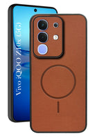 For Vivo iQOO Z10x Back Cover Case PU Leather (Texture Grip Design | Professional Minimalist | Camera Protection | Soft and Flexible)