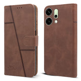 For Oppo Reno14 5G | Oppo Reno 14 5G  Flip Cover Case (Stitched Leather with Magnetic Closure)