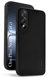 For Oneplus Nord 5 Back Cover Case (Textured Grip Design | Micro-Fiber Cloth Inside | Slim and Light Weight | Soft Touch and Feel | Black)