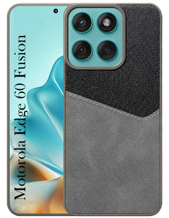 For Motorola Moto Edge 60 Fusion Back Cover Case (Dual PU Leather Stitch | Professional Minimalist | Soft and Flexible)