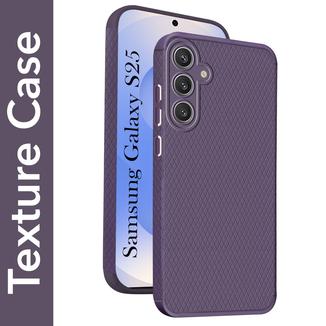 For Samsung Galaxy S25 Back Cover Case (Liquid Silicone | Side Grip | Camera Protection)