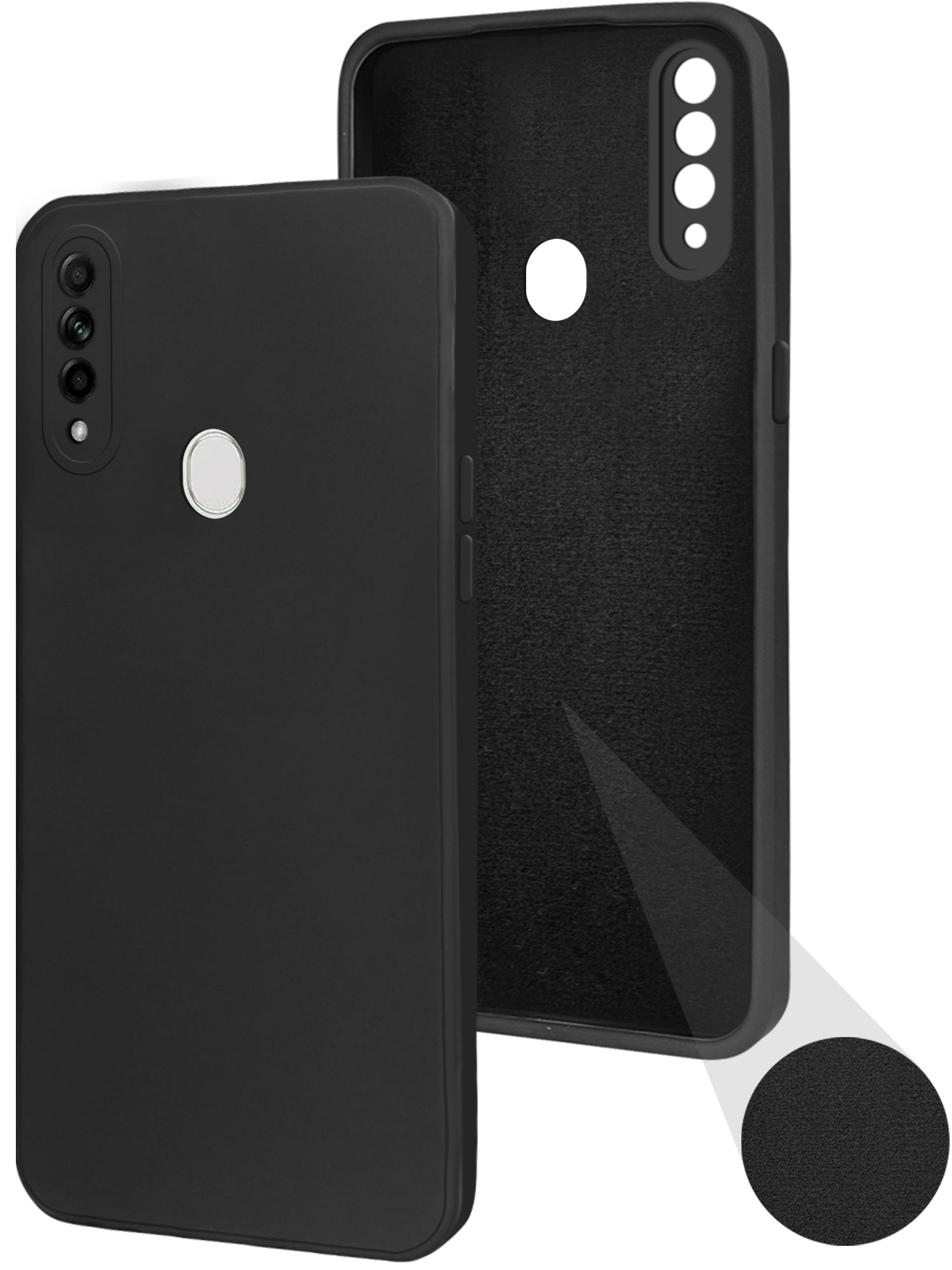 For Oppo A8 Back Cover ( Silicone Clear Shockproof Case with Camera Protection | Soft and Flexible | Transparent)