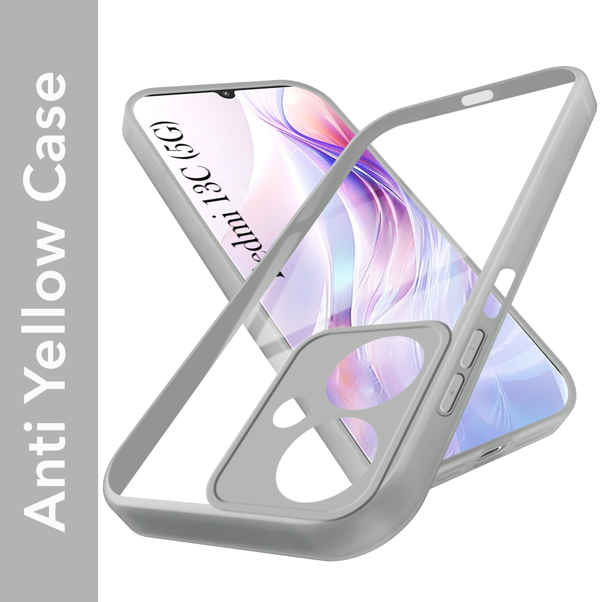 For Redmi 13C 5G Back Cover Case Ultra-Hybrid (Lifetime Anti Yellow | Anti Scratch | Crystal Clear Shockproof)