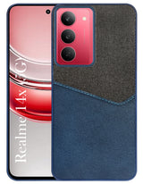 For Realme 14X Back Cover Case (Dual PU Leather Stitch | Professional Minimalist | Soft and Flexible)