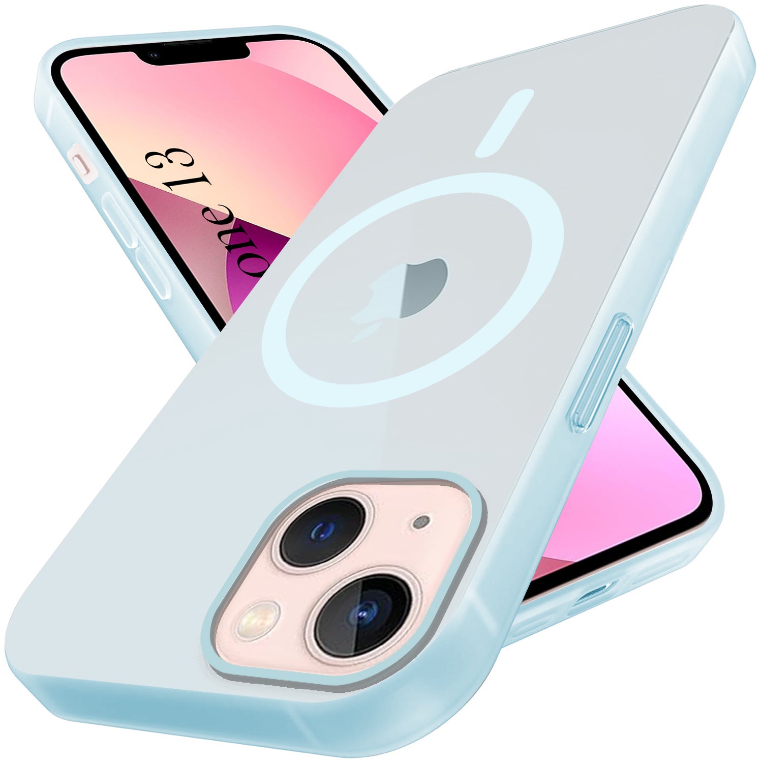 For Apple iPhone 13 Back Cover Case (Frosted Matte Feel | MagSafe Compatible Wireless Charging | Polycarbonate Material)