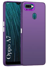 For Oppo A7 Hard Back Cover Case (Velvet Touch | Professional Glossy Finish | Camera Protection Bump)