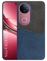 For Vivo V50 | Vivo V50e Back Cover Case (Dual PU Leather Stitch | Professional Minimalist | Soft and Flexible)