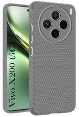 For Vivo X200 5G Back Cover Case (Liquid Silicone | Side Grip | Camera Protection)