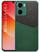For Redmi 15A 5G Back Cover Case (Dual PU Leather Stitch | Professional Minimalist | Soft and Flexible)